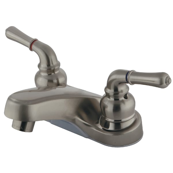 4" Centerset Bathroom Faucet, Brushed Nickel